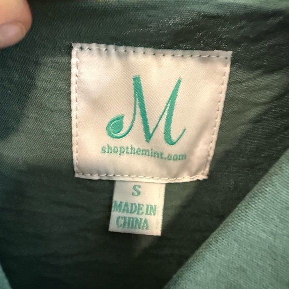 Chic Teal V-Neck Long Sleeve Women's Top - Picture 3 of 3